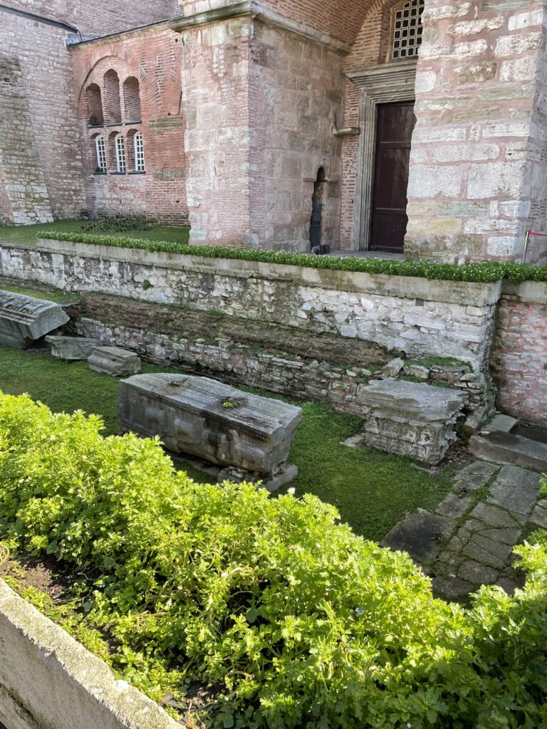 A tomb in Haghia Sophia